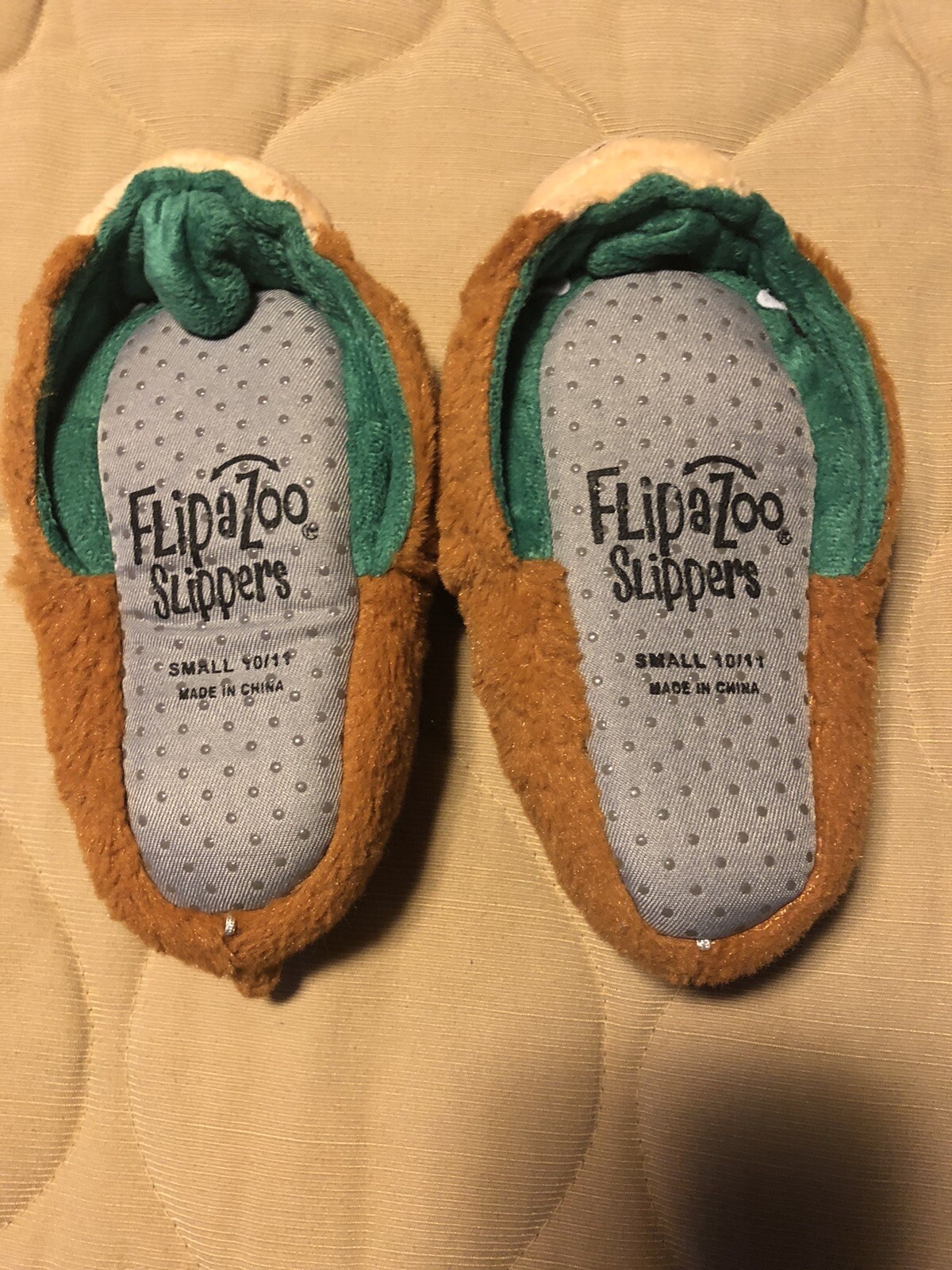 Boys FLIPAZOO SLIPPERS Dinosaur to Bear S 1011 eBay