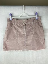 Next Skirt Size 12 Cord Pink Short Mini