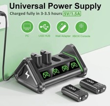 Rechargeable Battery Packs and Charger Station fou X-Series X/S  One X/S/Eliter