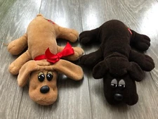 Vintage 1985 Tonka Newborns POUND PUPPY 8" Lot of 2 See Defect