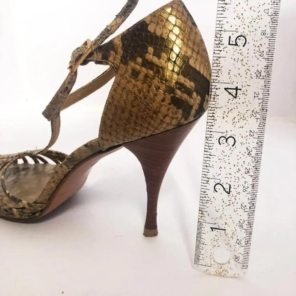 Stuart Weitzman Snakeskin Python Print Stiletto - image 8