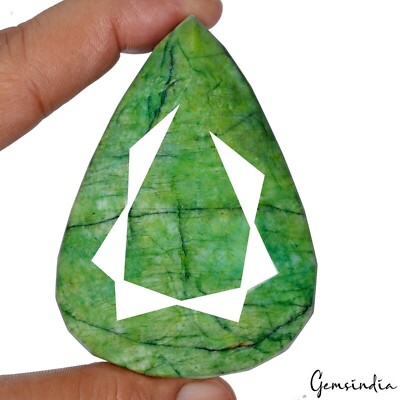 1000 Ct Natural Green Brazilian Emerald Pear Faceted Earth Mined Huge Size Gems