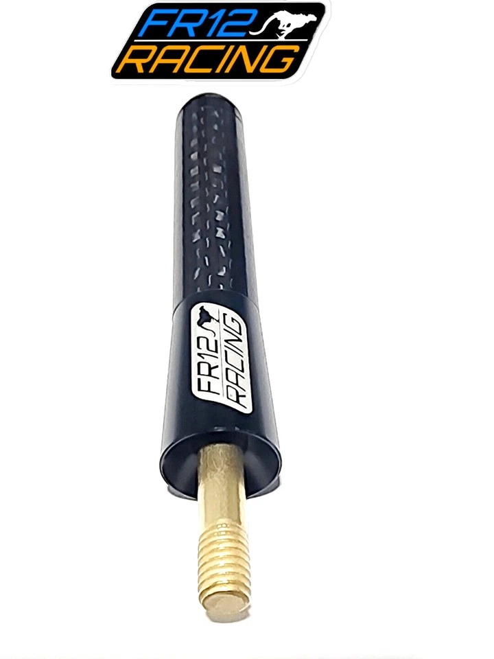 FR12 RACING 3" CNC BILLET ANTENA FIBRA CARBONO NEGRO PARA 00-09 HONDA S2000 JDM Foto 2 de 3