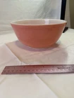 Vintage Pyrex 403 Pink Mixing Bowl Solid Pink Nesting Bowl Milk Glass USA