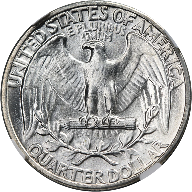 1943-P Washington Quarter DDO FS-102 NGC MS66 Blazing White Gem Strong Strike - Image 2 of 4