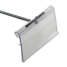 50 PCS 700843 1.5x3 Inch Flip Scan Label Holder Retail Shelf Ticket Display