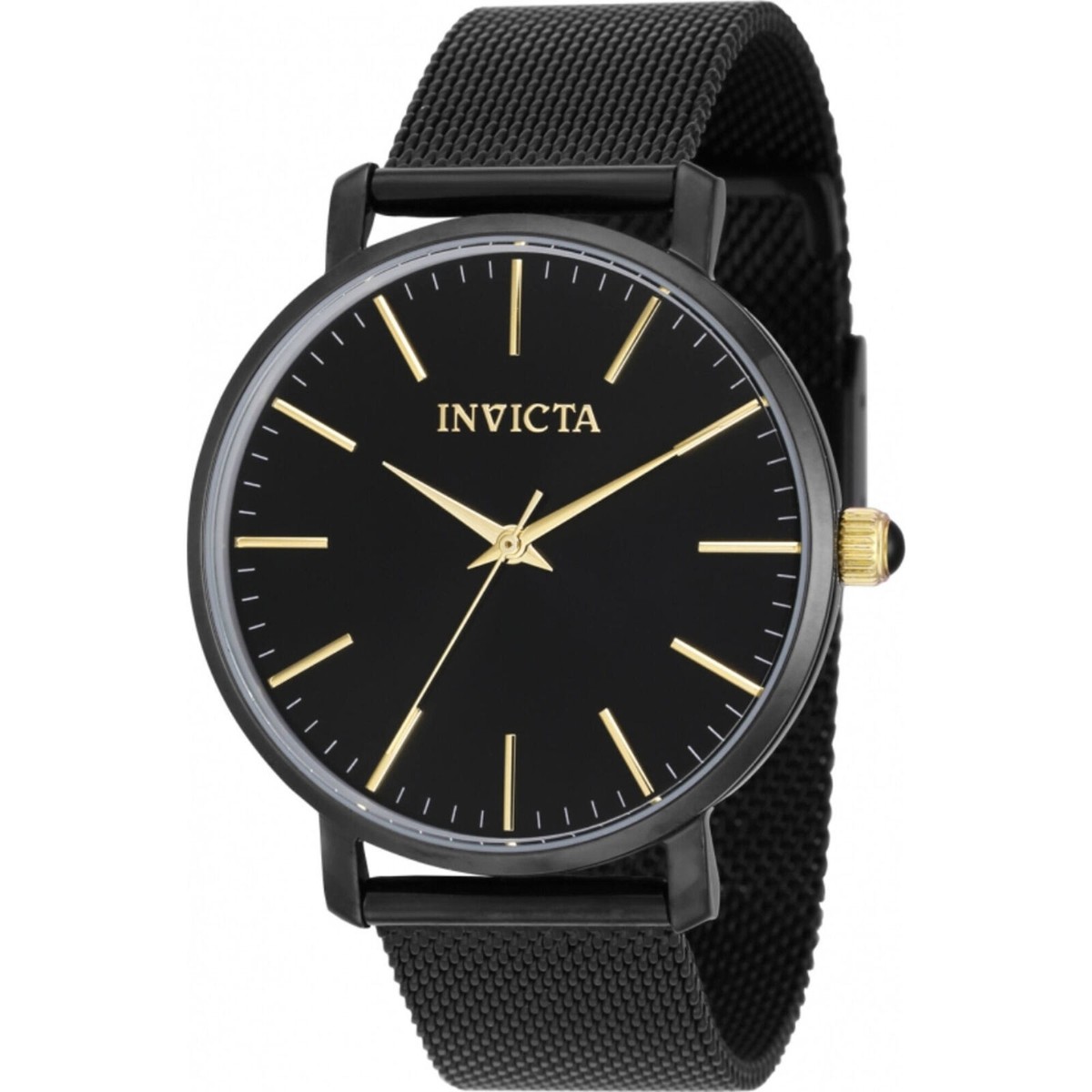 INVICTA Watch 39371 Stainless Steel Quartz Female Black | eBay