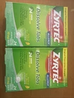 2 Zyrtec Allergy Dissolve Tabs 24 Hr Relief Cetirizine HCl Citrus 24 ct Exp 7/27