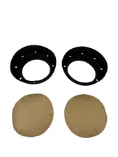 InstallBay IBSBF65 6.5" Silicone Speaker Baffle Kit (Pair) – Foldable Foam