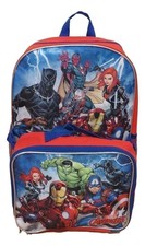 Marvel Avengers 16" Backpack With Detachable Matching Lunch Box Featuring...