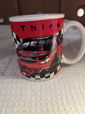 Nascare Coca Cola Coffee Mug Red White Driving Your Thrist For Racing Cup