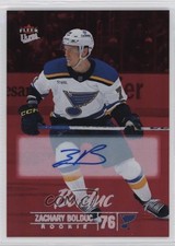 2024-25 Fleer Ultra Rookies Red Rainbow Foil 43/50 Zachary Bolduc #225 Auto 04vd