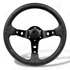 13 Black Deep Dish Car Racing Drift Race Sport Vertex Steering Wheel Universal 13 Black Deep Dish Car Racing Drift Race Sport Vertex Steering Wheel Universal