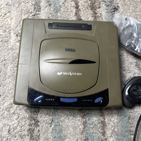 Sega Saturn HST-3200 3210 Gray Console Japanese System set tested working