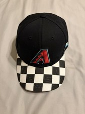Arizona Diamondbacks NASCAR Phoenix Raceway Snapback Hat Cap Checkered Brim New