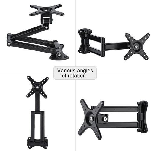 Wall Bracket Tilting Mount Stand Holder For 10-27in Flat TV LED LCD Sc TO - Picture 3 of 12