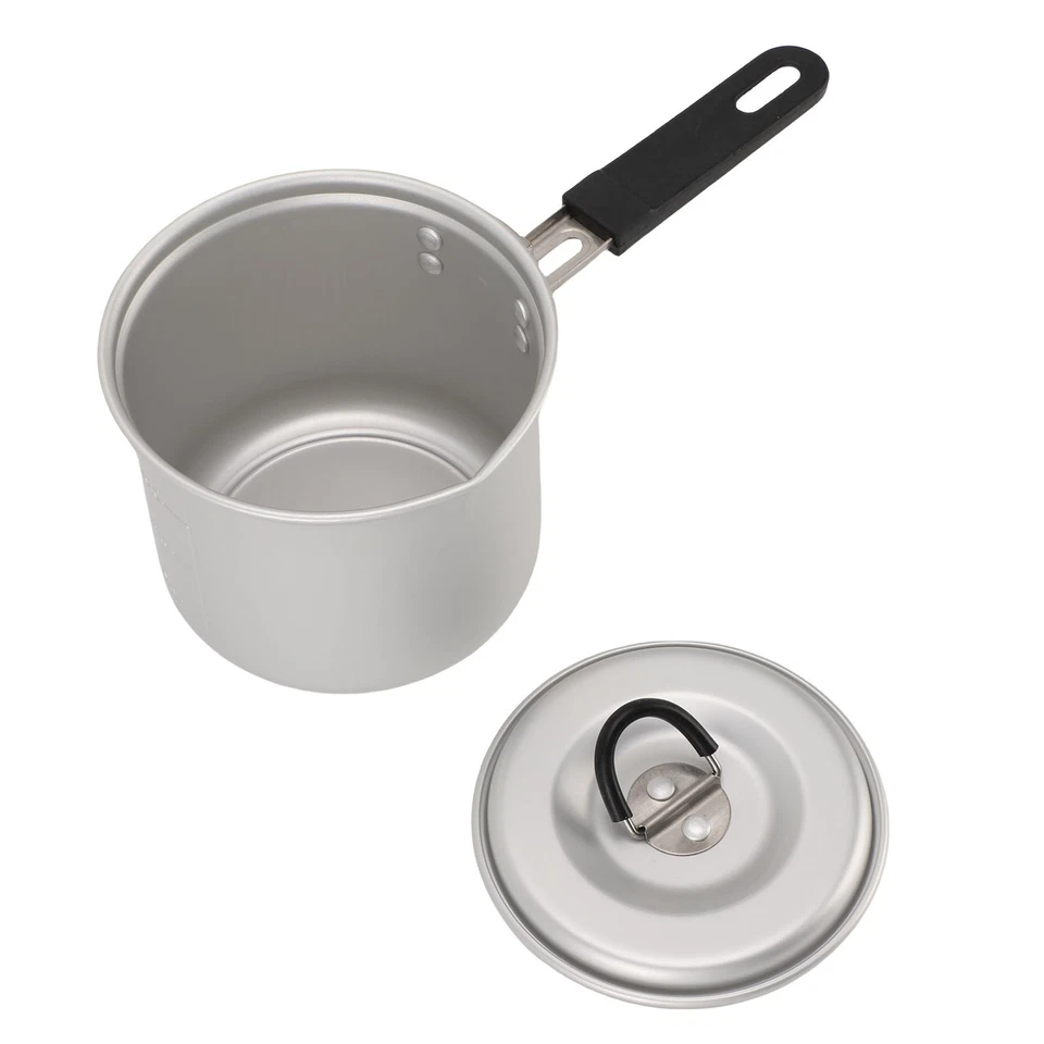 Small Milk Pot Portable Aluminum Fast Heating Foldable Camping Pot For Outd BAJ - Image 3 of 4