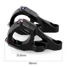 Forcella Dual Crown DH mountain bike 6061 lega di alluminio nero processo CNC