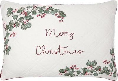Greengate MERRY CHRISTMAS White Cushion / Kissen Kissen mit Wei Größe 40 x 60 cm