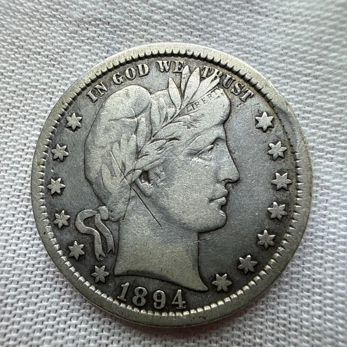 【希少】古銭　1894年　バーバークォーター　O　ニューオーリンズ　未使用 1894 Year Barber Quarters (1892-1916) for sale | eBay