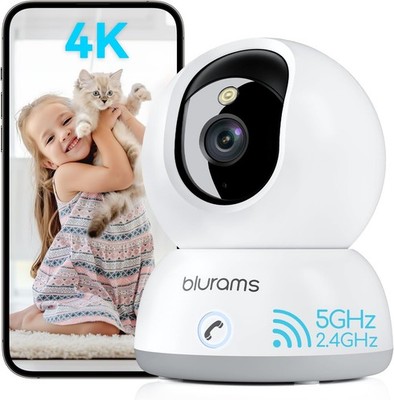Blurams 4K Überwachungskamera Innen 360 PTZ WiFi 8MP