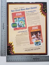 Atari Demons To Diamonds Math Gran Prix Vintage 1980S Print Advertisement