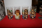 Vintage 1977 Star Wars Collectible Coca Cola Burger King Glasses Lot of 4