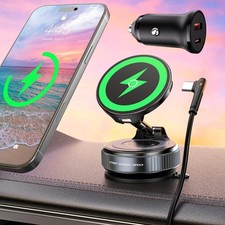 15W for Car Mount Charger Magnetic Wireless Car Phone Holder for iPhone 17 16