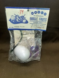 Vtg Unopened Unused Walco Bangle Fruits Kit PLUM