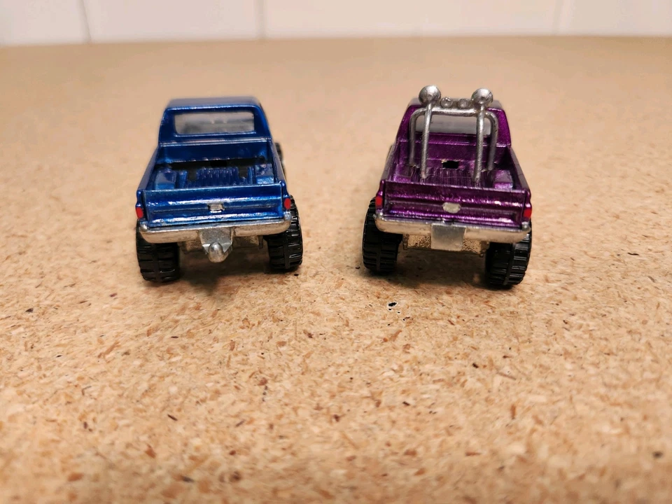 Camionetas Hotwheels Road Champs 1/64 GMC High Rollers 4x4 personalizadas silverado Foto 3 de 4