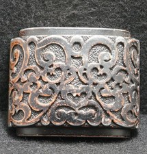 WG07105 VERY COOL VINTAGE 1970s ABSTRACT ARTWORK FASHION UNISEX BELT BUCKLE