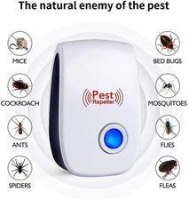 4pcs Ultrasonic Pest Reject Home Control Electronic Repellent Mice Rat Repeller
