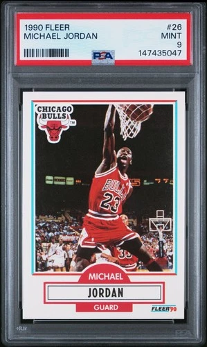 1990 FLEER MICHAEL JORDAN #26 PSA 9