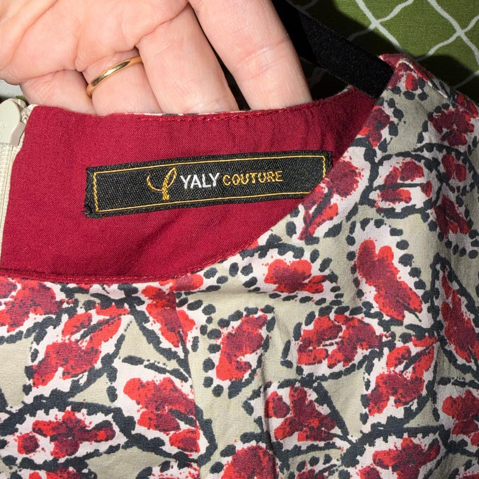 Yaly Couture Custom Handmade Floral Mini Dress image 2