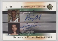 2005-06 Ultimate Collection 11/25 Gerald Green Al Jefferson #DS-JG Auto 2d0