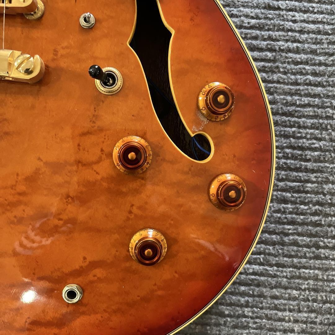 Semi-Acoustic Electric Guitar Vester MOD.800 Sunburst Made in