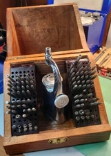 Restored Vintage Mosley Staking Set by C & E  Marshall - w/Stakes, Stumps & Box