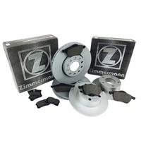 Zimmermann Bremsen Bremsscheiben BremsbeläGe Vorne Hinten FüR Opel Zafira A05