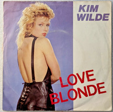 KIM WILDE, LOVE BLOND , 7" Black Vinyl Single Schallplatte, Top Hit 80er Jahre