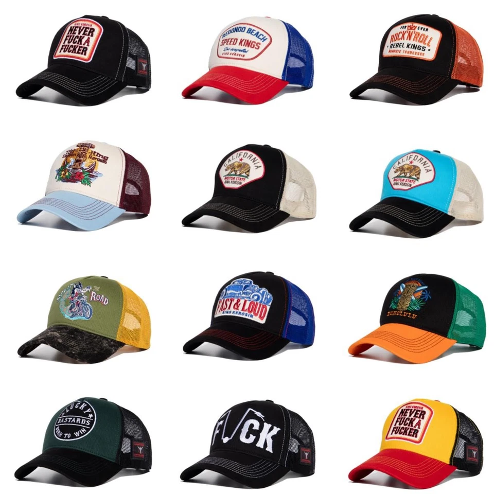 King Kerosin - HFT Trucker Mesh Cap 2024 Basecap Truckerkappe Unisex retro Neu - Bild 1 von 4