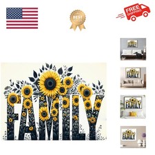 5D Diamond Painting Kits for Adults, Family Sunflower Diamond Art Kits for Ad...