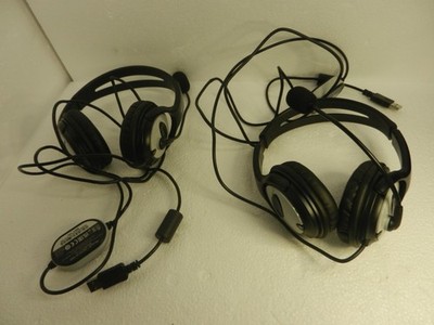 2X LOT * * * Microsoft - LifeChat LX-3000 USB Gaming / Chat Headset Tested