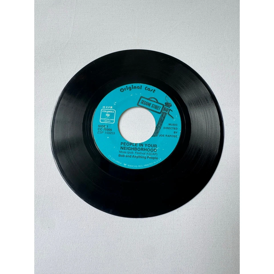 Винтажная оригинальная литая книга и виниловая пластинка Sesame Street Carry About 70-е Columbia - Изображение 4 из 4