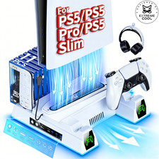 PS5 Pro Ständer Lüfter Standfuß Ladestatio...