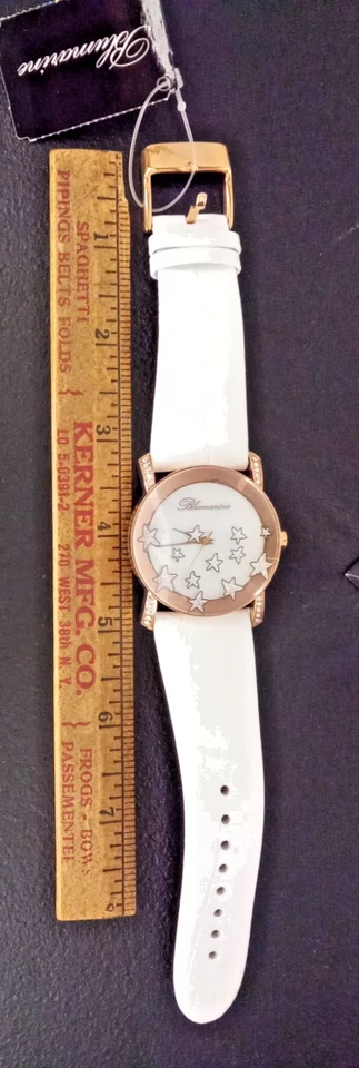 Bluemarine Rose Gold, White Band, Stars Women's Watch 39mm - Image 2 of 4