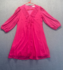 Calvin Klein Dress Pink Midi Dress Size 6,Zipper,Lined
