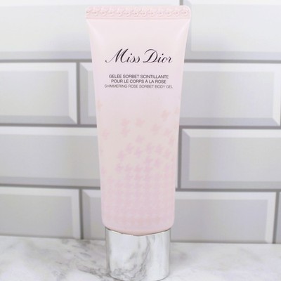 Miss Dior Shimmering Rose Sorbet Body Gel 75ml Pink Tube NEW