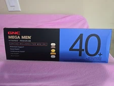 GNC MEGA MEN 40+ Multivitamin Packs 30 Day Supply Exp 03/2027