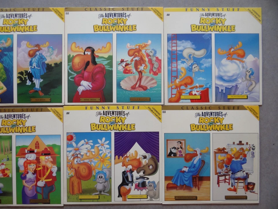 6 Rocky Bullwinkle US Vintage Laserdisc LD Film Video CD Laserdisk Englisch 90er - Bild 4 von 4