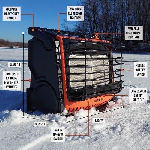 Heat Hog 18,000 BTU Portable Propane Heater for Camping, Garage & Outdoors. - Picture 6 of 7